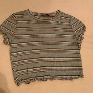 Striped crop top